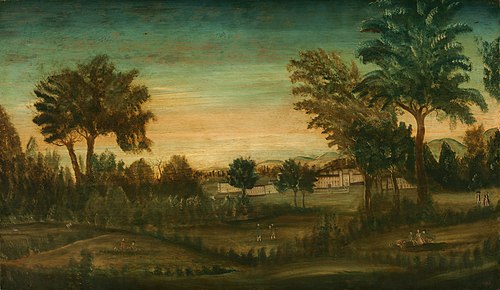 Landscape with Buildings, 1750, 
