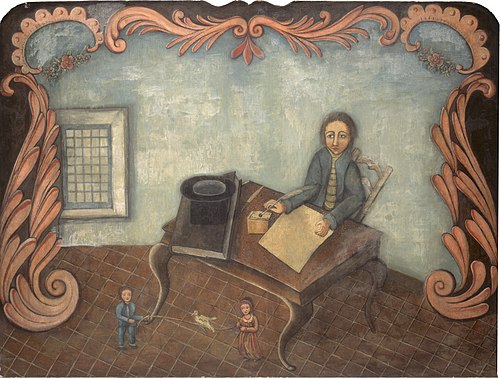 At the Writing Table, 1790, 