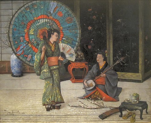 Scene from "The Mikado," with Louise Paullin, 1886, 