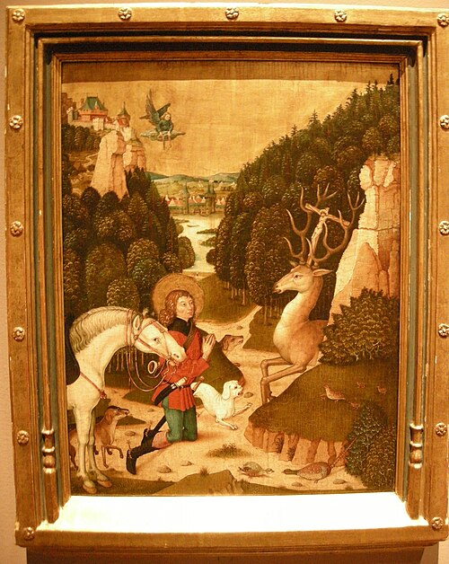 The Vision of St. Eustace, 1500, 