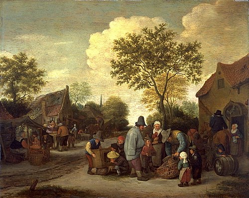 Village Scene, 1680, 
