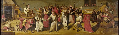The battle between Carnival and Lent, 1600, 