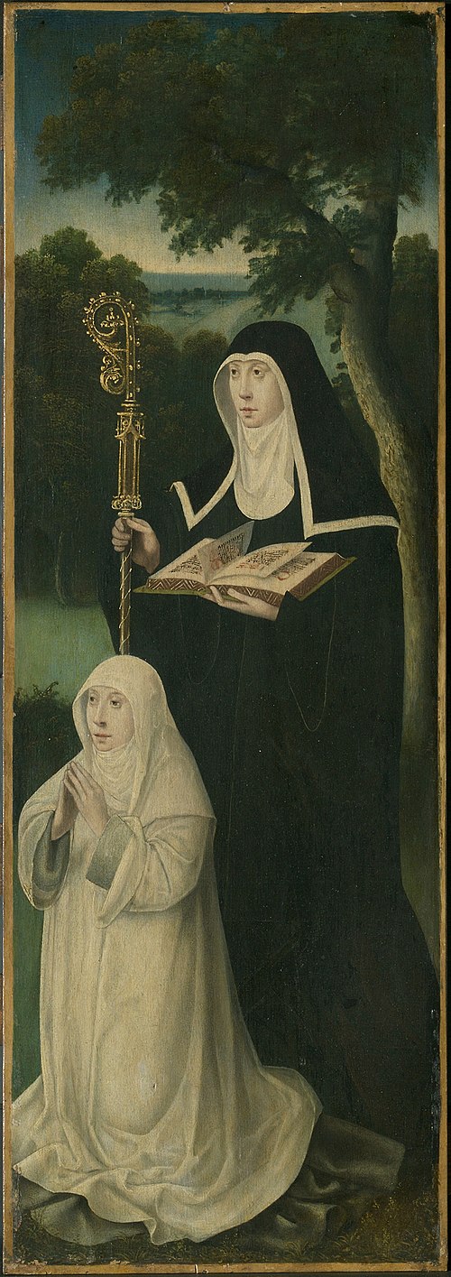 Saint Gertrude of Nivelles and an Augustinian Canoness, 1537, 