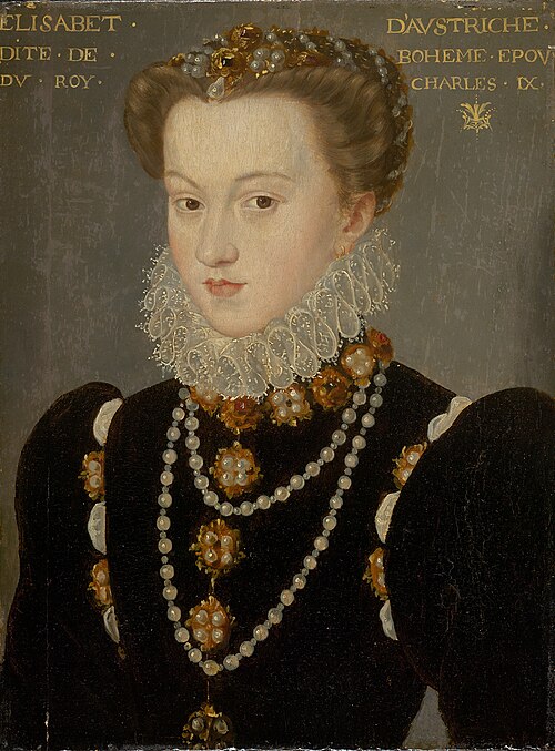 Portrait of Elizabeth of Austria, Wife of King Charles IX of France, 1571, 