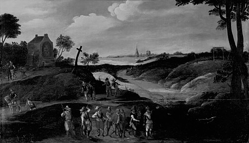 Landscape with Figures, 1600, 