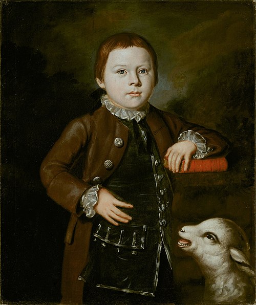 Boy of Hallett Family with Lamb, 1771, 