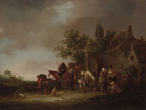 Travellers Halting at an Inn, 1643, 