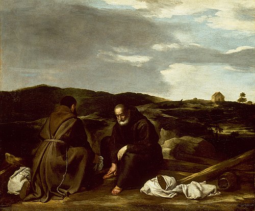 Two Monks in a Landscape, 1645, 