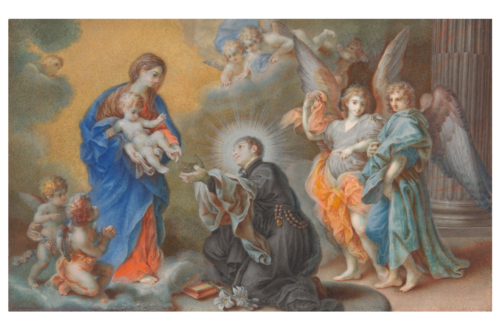 Madonna and Child Appearing to Saint Louis Gonzaga, 1750, 