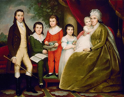 Mrs. Noah Smith and Family, 1830, 