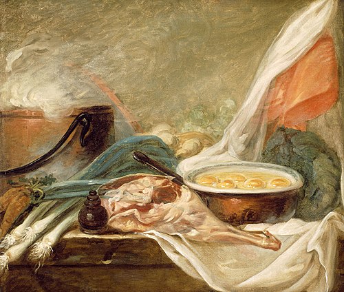 Still Life with Eggs and a Leg of Mutton, 1785, 