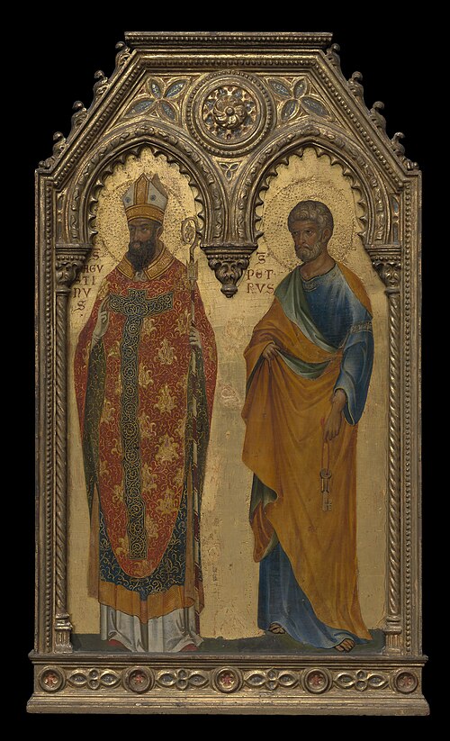Saints Augustine and Peter, 1350, 