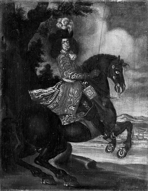 Christian V til hest, , 