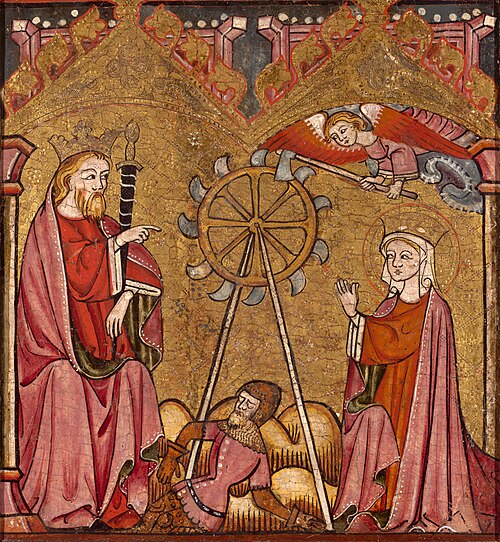 Saint Catherine Delivered from the Wheel, 1387, 