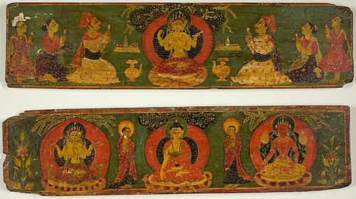 Pair of Buddhist Manuscript Covers, 1650, 