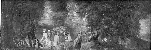Paysage avec Diane et Actéon, 1657, 