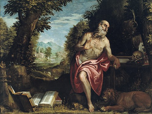 Saint Jerome in the Wilderness, 1585, 