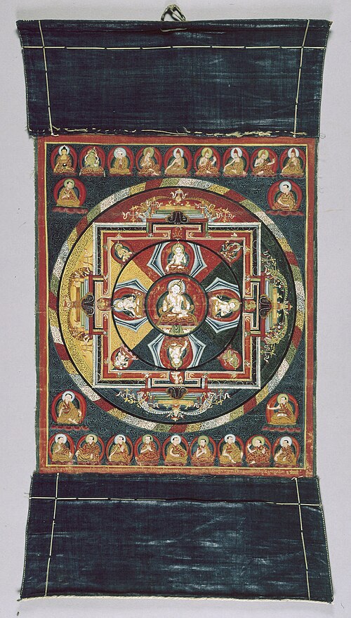 Painted Banner (Thangka) of Vajrasattva Mandala, 1449, 