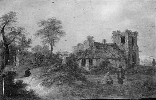 Dune Landscape with a Dilapidated Cottage, 1700, 