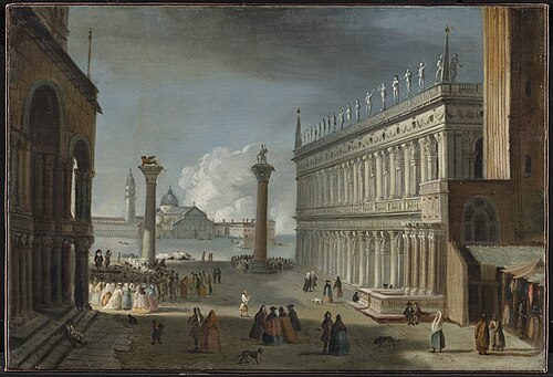 Piazettaen i Venezia, 1868, 