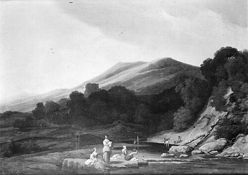 Mountainous Landscape with Washerwomen, , 