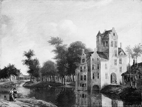 Buildings by a Canal, 1650, 