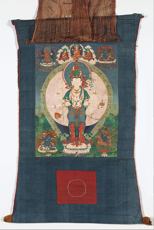 Eleven headed 1000 armed Avalokiteshvara, 1800, 