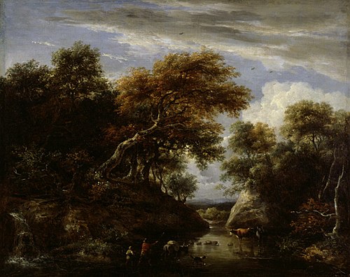 Passage à gué la rivière, 1650, 