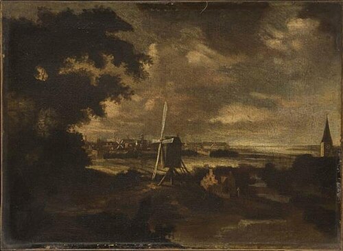 Landscape with a Windmill, 1674, 