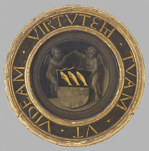 Two Putti Holding a Shield, 1510, 