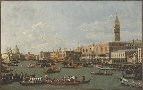 The Bucintoro at the Molo on Ascension Day, 1730, 