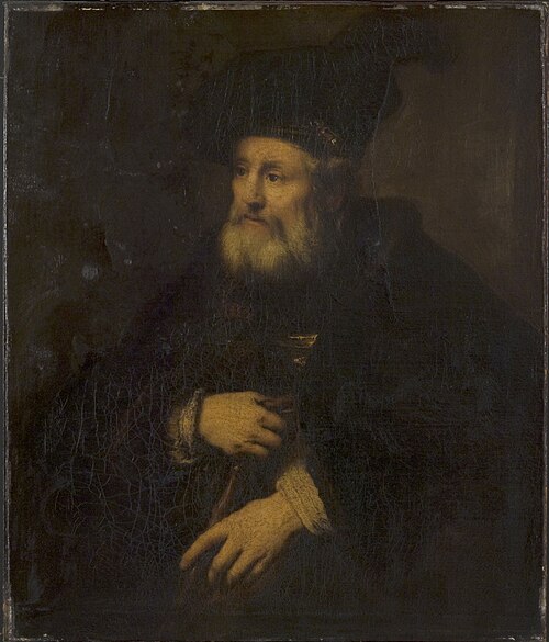 Old Man in Fanciful Costume Holding a Stick, 1700, 