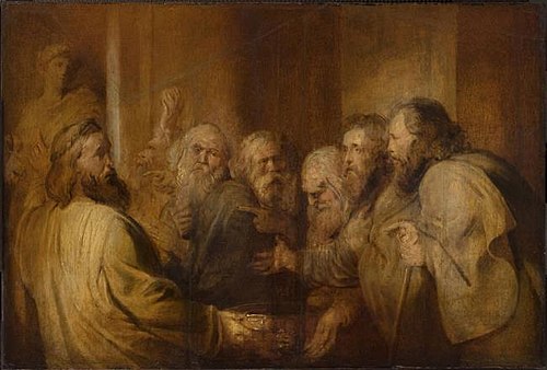 The Seven Sages of Greece Disputing over the Tripod, 1616, 