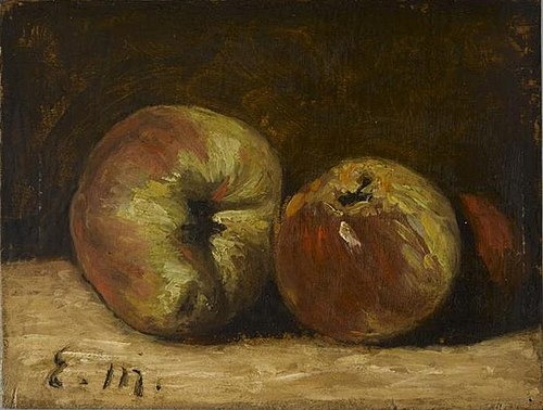 Nature Morte, Deux Pommes, 1882, 