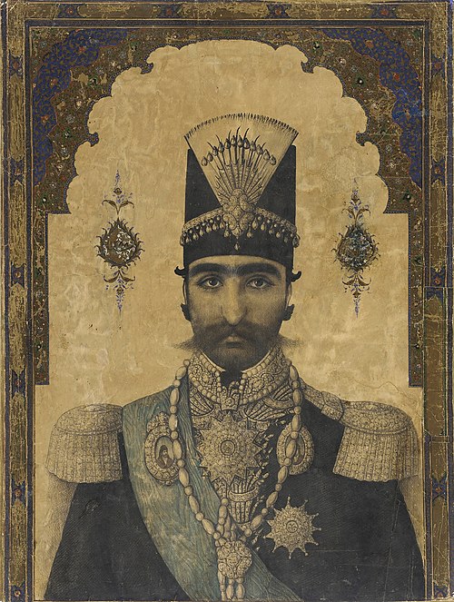 Early Portrait of Nasr al-Din Shah (reigned 1848-1896), 1850, 