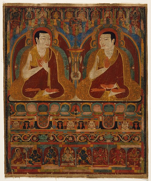 Portrait of Two Taklung Lamas, 1250, 