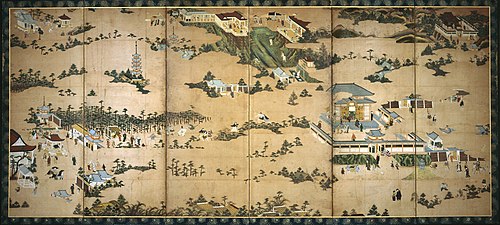 Pastimes and Pleasures in the Eastern Hills of Kyoto, 1619, 