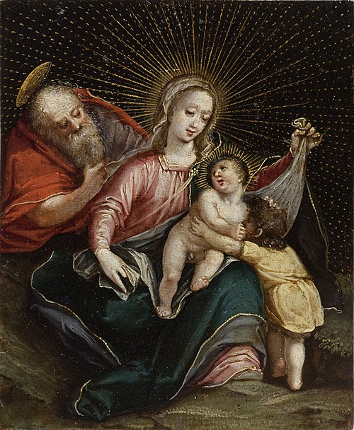 The Holy Family with Saint John the Baptist (La sagrada familia con San Juan Bautista), 1750, 