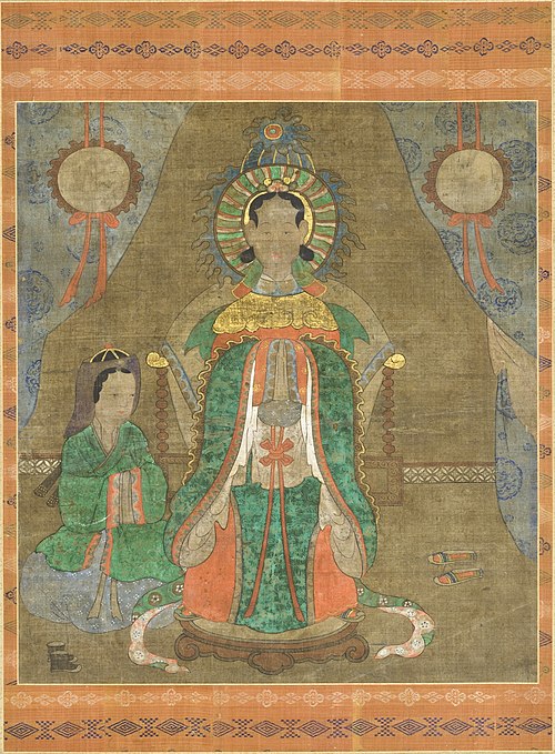 Spirit of a Noble Woman (Probably Princess Pari) and Attendant, 1750, 