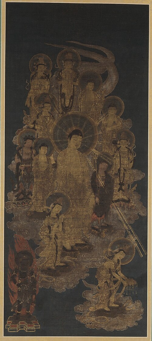 Thirteen Buddhas Welcoming the Dying Believer to the Western Pure Land, 1450, 