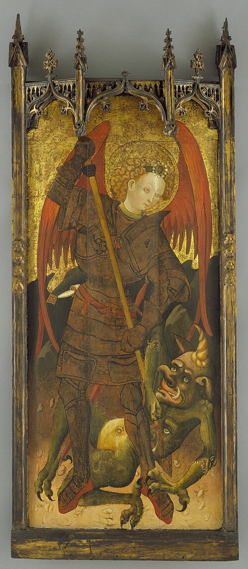 Saint Michael Fighting the Dragon, 1400, 