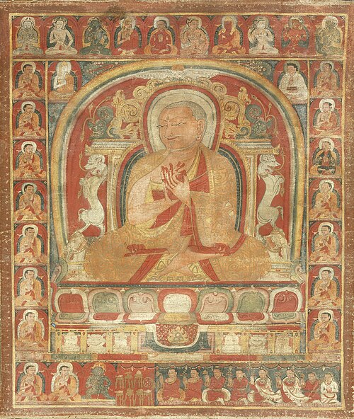 An Abbot and His Lineage, , 