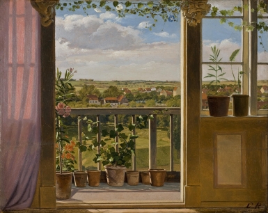 Udsigt fra Nørrevold mod Bellahøj, 1860, 