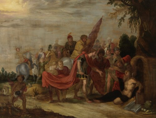 Alexander en Diogenes, 1700, 