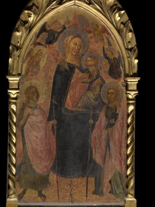 Madonna with Angels and Saints, 1375, 