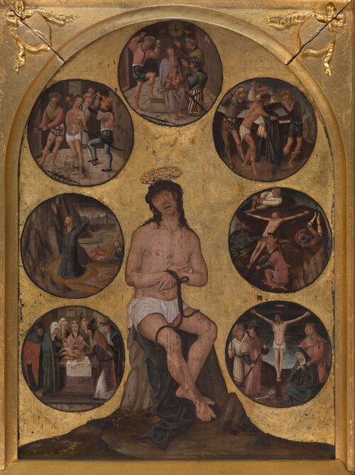 Christ sitting on the Cold Stone and other Scenes of the Passion, 1510, 