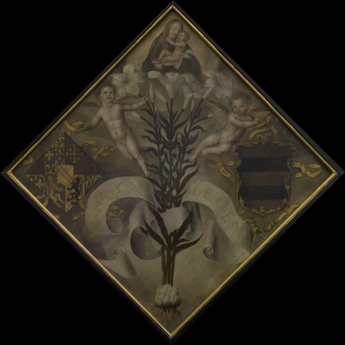 Blazon of the Diest Chamber of Rethoric "De Leliebloem", 1561, 