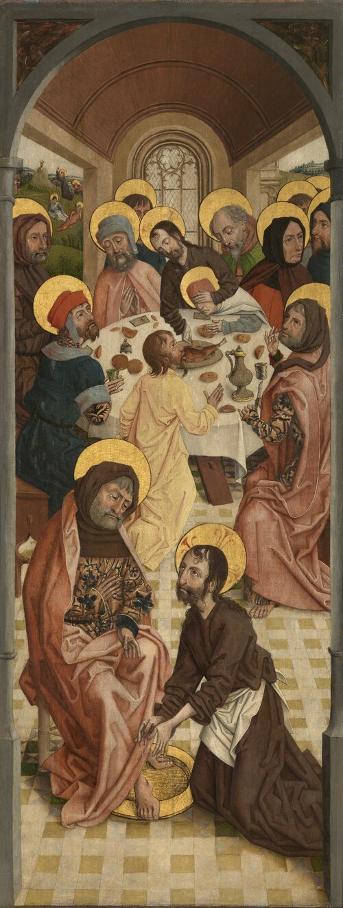 Christ Washing the Feet of the Apostles and Last Supper, 1480, 