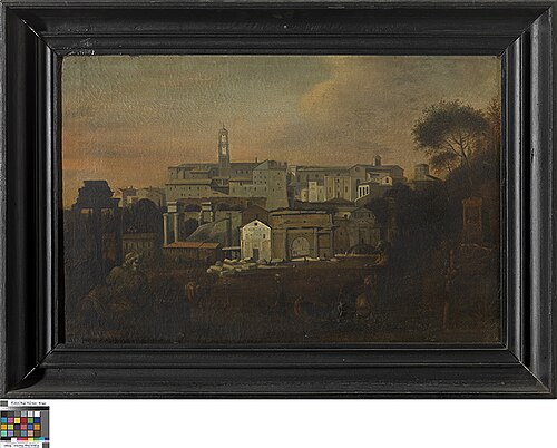 Gezicht op het Forum Romanum, 1601, 