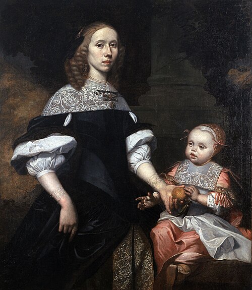 Portrait d’une femme et un enfant, 1667, 